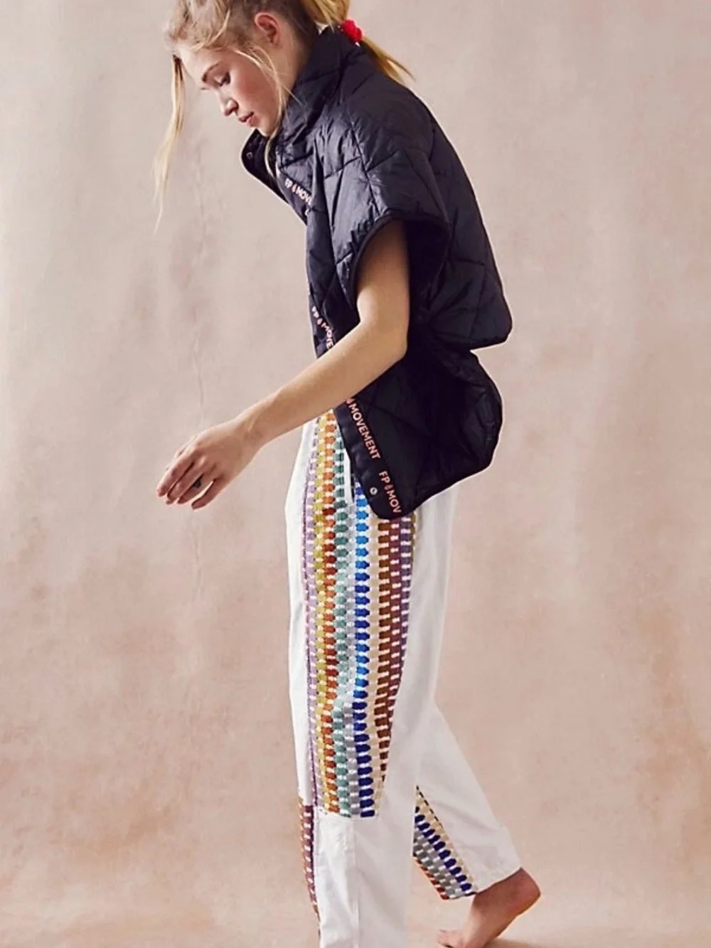 FP Movement KALEIDOSCOPE EMBROIDERED PANTS - NWOT - Picture 1 of 5
